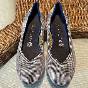 Rothy's Black and Yellow Knit Flats for Everyday Comfort